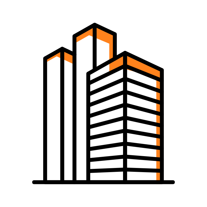 Commercial buildings icon